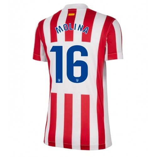 Fotbalové Dres Atletico Madrid Nahuel Molina #16 Dámské Domácí 2025-26 Krátký Rukáv